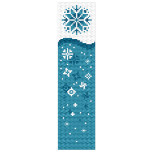W 11098 Cross stitch pattern PDF - Bookmark - 4 seasons - Winter