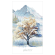 Cross stitch pattern for a phone - Four seasons - Winter tree