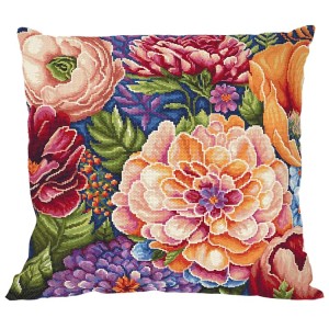 GU 11131-01 Cross stitch pattern on paper - Cushion - Summer flowers