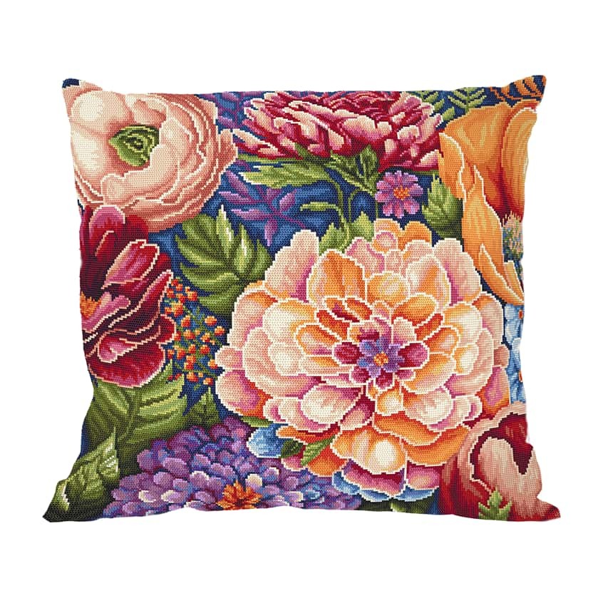 Cross stitch pattern for a phone - Cushion - Summer flowers