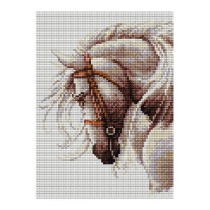 GC 5340 Cross stitch pattern on paper - Horse portrait