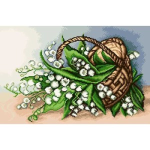 K 7119 Tapestry canvas - Lilies of the valley