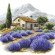 Cross stitch pattern for a phone - Mountainous Provence