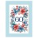 Cross stitch pattern for a phone - Birthday card with a floral arrangement