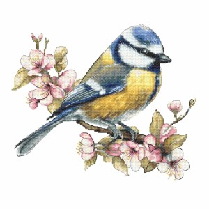 Z 10963 Cross stitch kit - Titmouse