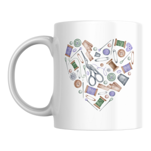 KUB-08 White mug - Sewing accessories