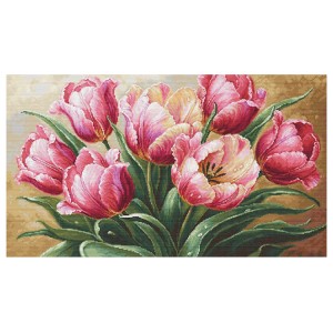 LS B718 Vyšívací sada - Půvabné tulipány