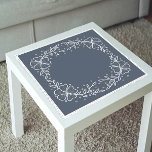 ZU 11141 Cross stitch kit - Napkin with white flowers