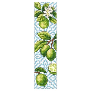 ZU 11152 Cross stitch kit - Bookmark - Limes