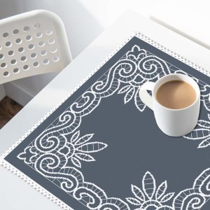 ZU 11144 Cross stitch kit - Napkin with cross stitch a la Richelieu