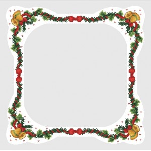 GU 4462 Cross stitch pattern - Tablecloth with bells