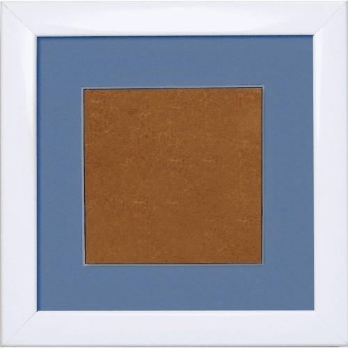 S 157005-1313-195 Dřevěný rámeček - barva bílá - paspartou levandulová (13,2x13,2cm) S 157005-1313-195 Dřevěný rámeček - barva bílá - paspartou levandulová (13,2x13,2cm)