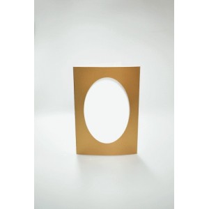 945-02 Cards with an oval passe-partout gold