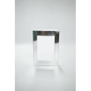 948-01 Cards with a rectangular passe-partout silver