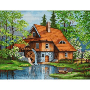 LS B492 Cross stitch kit - Spring landscape