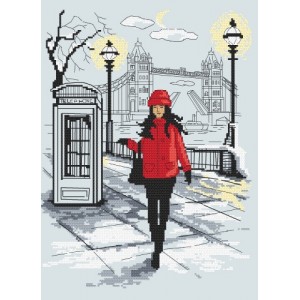 Z 10041 Cross stitch kit - London elegance