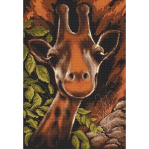Z 8306 Cross stitch kit - Giraffe in the bush