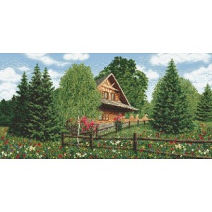 Z 8576 Cross stitch kit - Highlander cottage - summer