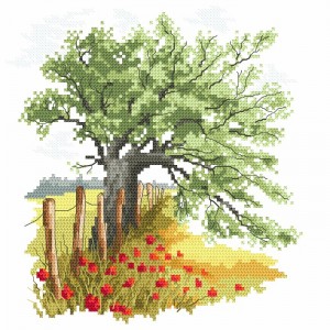 Z 8692 Cross stitch kit - Secrets of an old oak tree