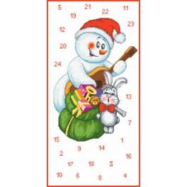 ZU 8255 Vyšívací sada - Adventní kalendář - Sněhuláček hudebník