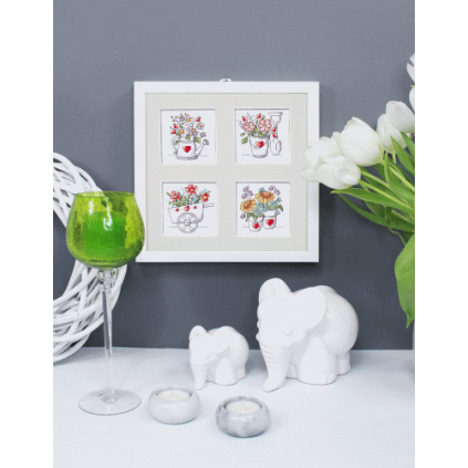 Z 8680 Cross stitch kit - Flowers from the garden