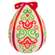 GU 8835 Cross stitch pattern - Easter egg - colourful arabesque