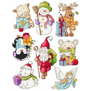 W 8720 Cross stitch pattern PDF - Christmas little patterns
