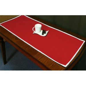 985-06 Runner Aida 45x110 cm (1,5x3,6 ft) red