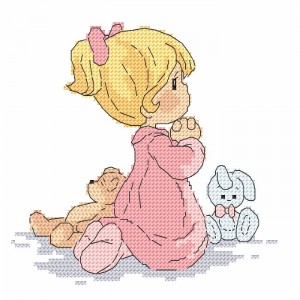 GC 10070 Cross stitch pattern - Girls's prayer
