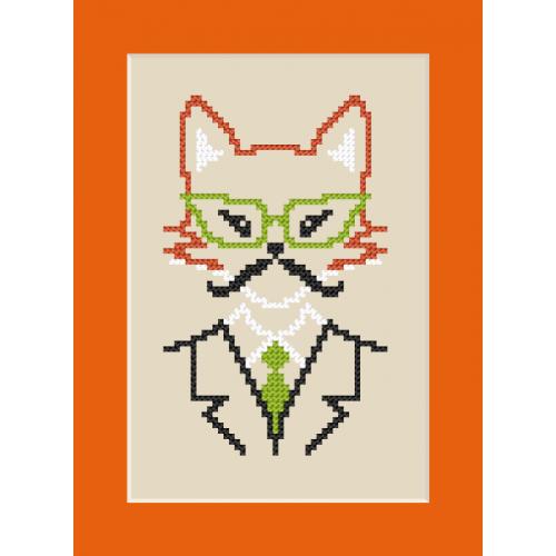 ZU 8908 Vyšívací sada - Přání - Hipster fox boy ZU 8908 Vyšívací sada - Přání - Hipster fox boy