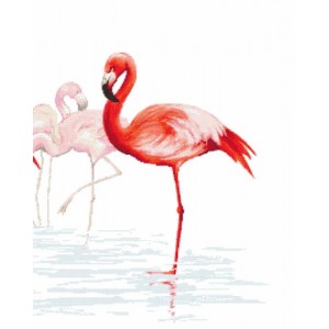 Z 10118-03 Cross stitch kit - Triptych with flamingos - right