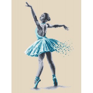 ZN 8778 Cross stitch tapestry kit - Ballet dancer - Sensual beauty