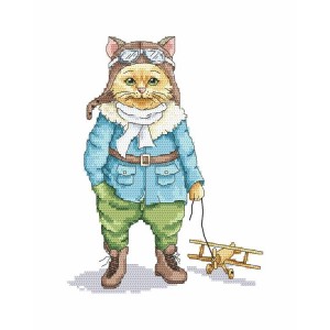 GC 8780 Cross stitch pattern on paper - Cat - pilot