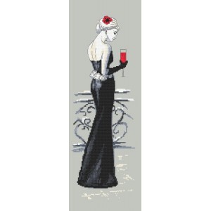 GC 10147 Cross stitch pattern on paper - Black lady