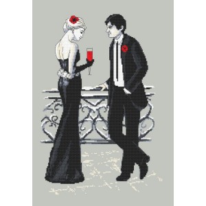 GC 10158 Cross stitch pattern on paper - New Year's Eve