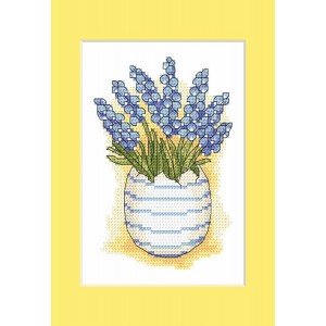 GU 10205-03 Cross stitch pattern - Postcard with sapphires