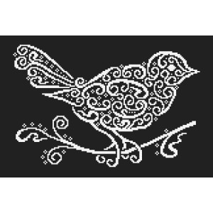 ZK 8961 Kit with beads - Lace bird