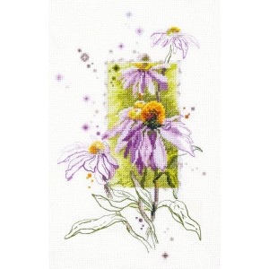 MN 100-101 Cross stitch kit - Echinacea