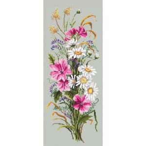 W 10214 Cross stitch pattern PDF - Bunch of wild flowers