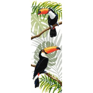 W 8977 Cross stitch pattern PDF - Toucans