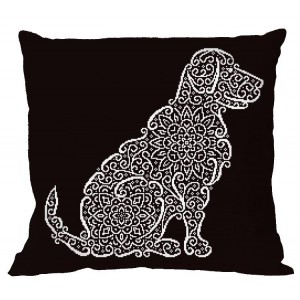 ZU 8981-01 Cross stitch kit - Cushion - Lace labrador