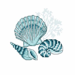 GC 10219 Cross stitch pattern - Sea shells I
