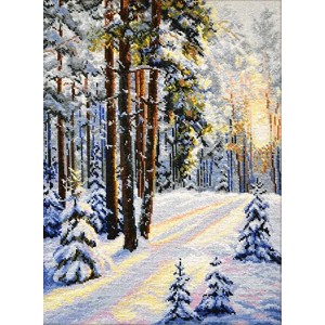 OV 727 Cross stitch kit - Winter road