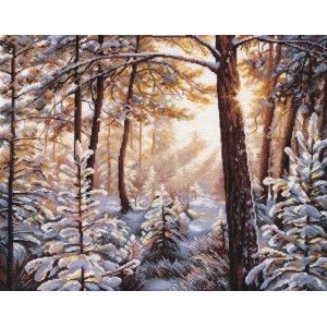 OV 1166 Cross stitch kit - Frost and sunlight