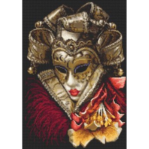 GC 10403 Cross stitch pattern on paper - Carnival mask