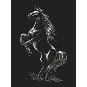 GC 10243 Cross stitch pattern on paper - Enchanted horse