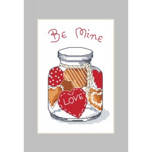 GU 10262-02 Cross stitch pattern - Postcard - Jar with gingerbread