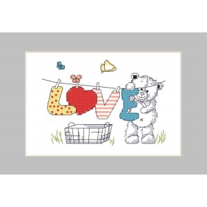 W 10261-02 ONLINE pattern pdf - Postcard - Teddy bear washing