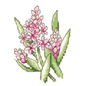 W 10254 Předloha ONLINE pdf - Růžové hyacinty