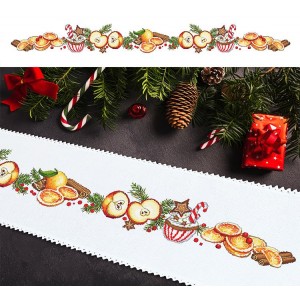GU 10197 Cross stitch pattern - Long Christmas table runner